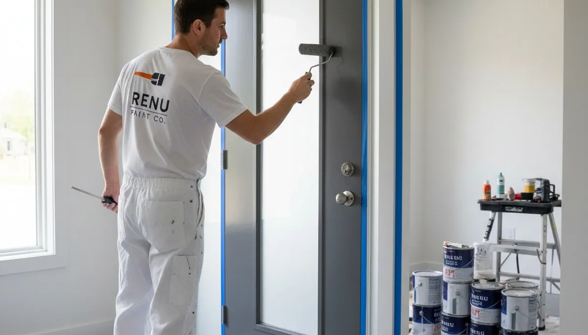 Professional door painting and refinishing in Nashville, TN by expert house painters