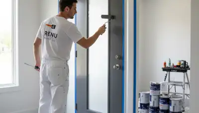 Professional door painting and refinishing in Nashville, TN by expert house painters