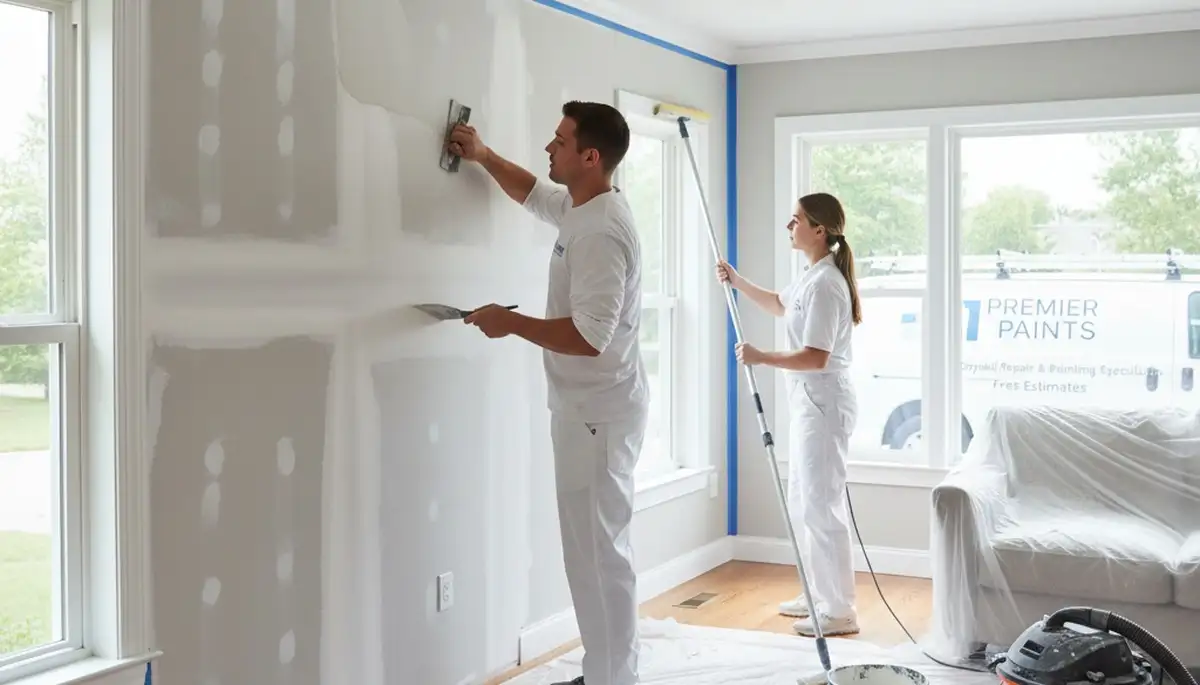 Professional drywall repair and wall restoration by expert painters in Nashville, TN