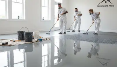 Professional epoxy garage floor coating by expert painters in Nashville, TN