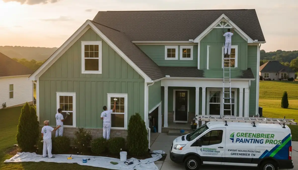 Professional house painters in Nashville, TN delivering exterior and interior painting services