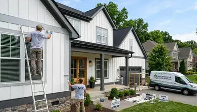 Professional house painters in Nashville TN providing expert residential exterior painting services