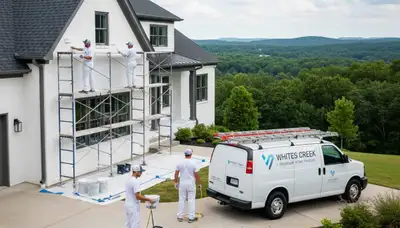 Professional residential house painters in Nashville TN providing exterior painting services