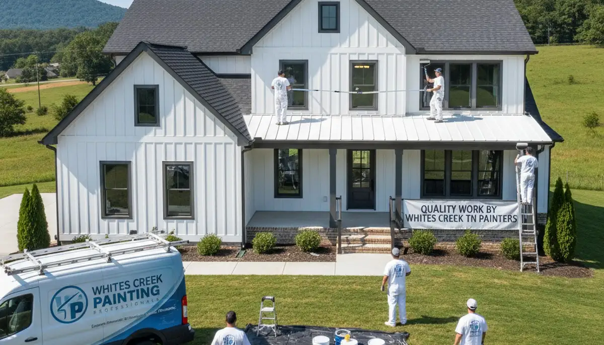 Professional house painters in Nashville TN providing expert residential exterior painting services