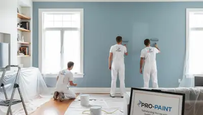 Professional interior house painters in Nashville TN applying durable, climate‑resistant wall paint